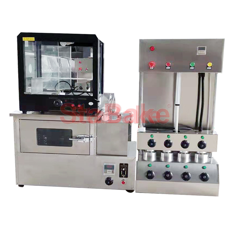 Commercial Cone Pizza Making Forming Machine with Oven