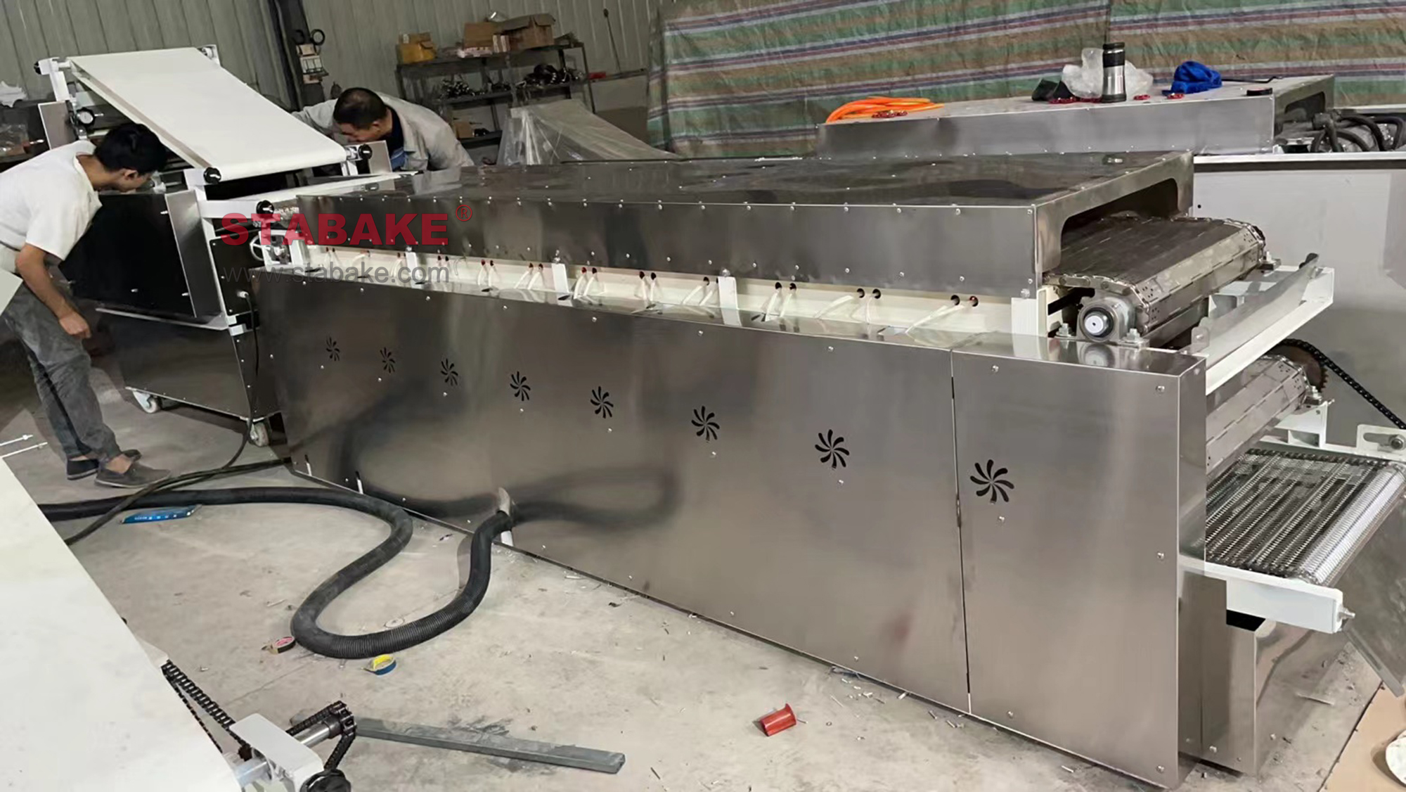Lebanes Roti Industrial Tunnel Oven for Arabic Pita Bread Lebanese Shawarma Bread ...
