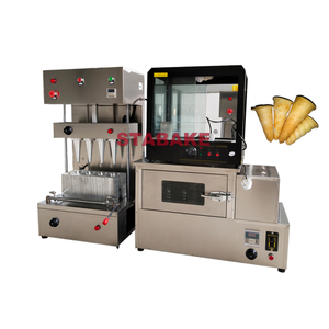 Commercial Cone Pizza Making Machine with Oven Cone Forming Shaping Machine for Sprial And Umbrella Cone 
