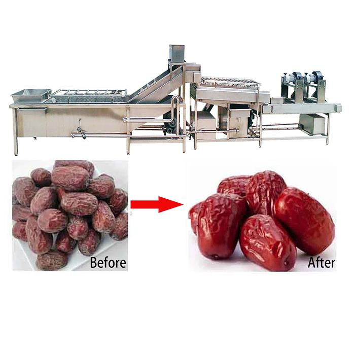 Fruit Vegetable Sorting Washing Peeling Cutting Drying Dryer Processing  Machine